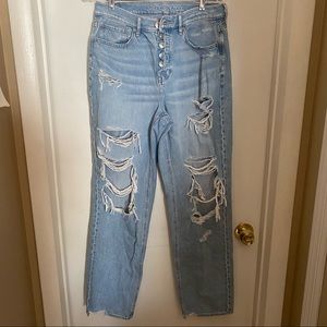 AE Ripped '90s Boyfriend Jean size 8 x-long